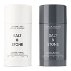Salt and Stone Natural Lavender and Sandalwood Deodorant Set