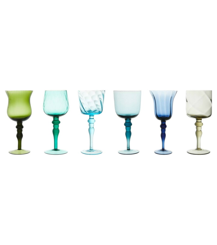 Photo: Bitossi Set of 6 wine glasses