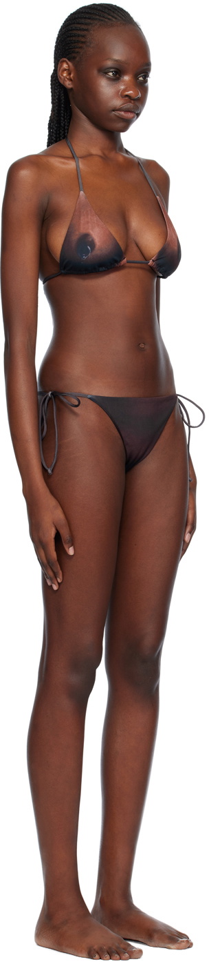 Jean Paul Gaultier Brown The Ebony Body Tattoo Bikini Jean Paul