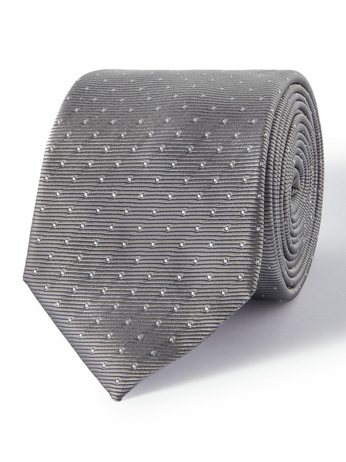 Photo: Lanvin - 7cm Polka-Dot Silk-Faille Tie