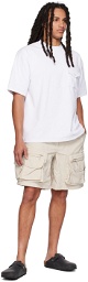DAIWA PIER39 White Flap Pocket T-Shirt