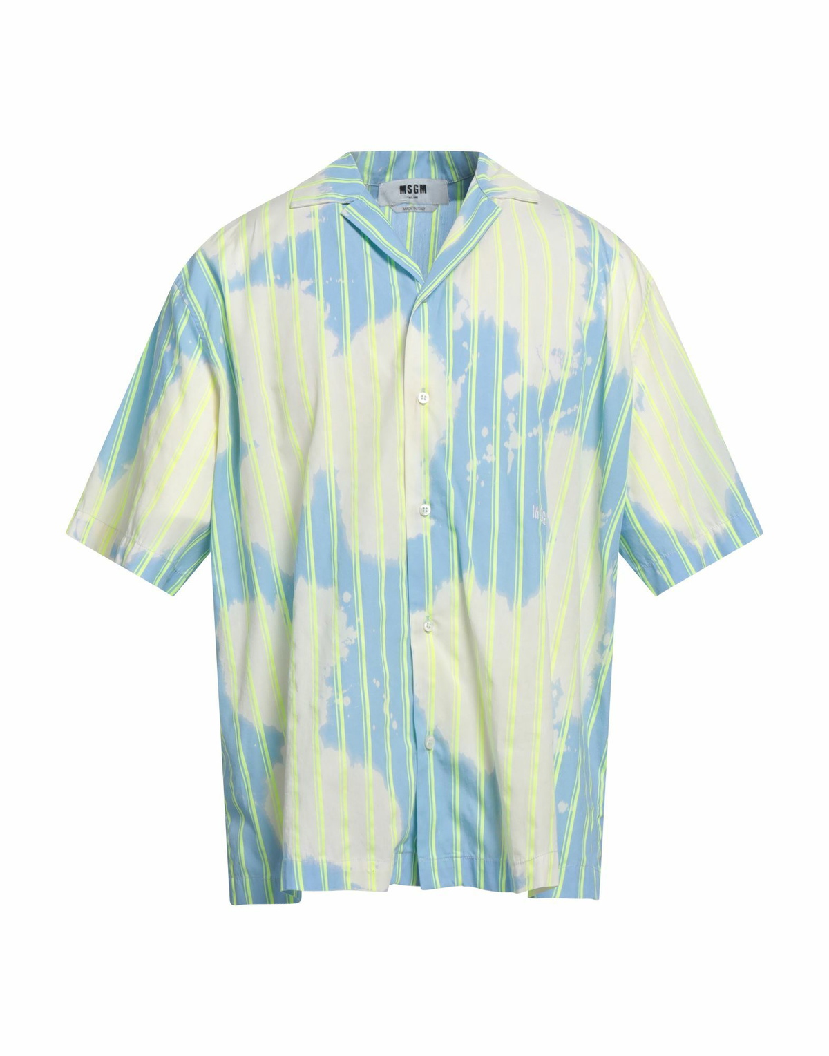 Msgm Mens Shirt Sky in Blue
