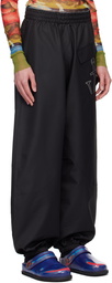 JW Anderson Black Twisted Track Pants