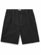Folk - Assembly Straight-Leg Cotton-Blend Ripstop Shorts - Black