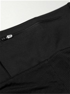 ON - Straight-Leg Logo-Print Stretch Recycled-Shell and Mesh Shorts - Black