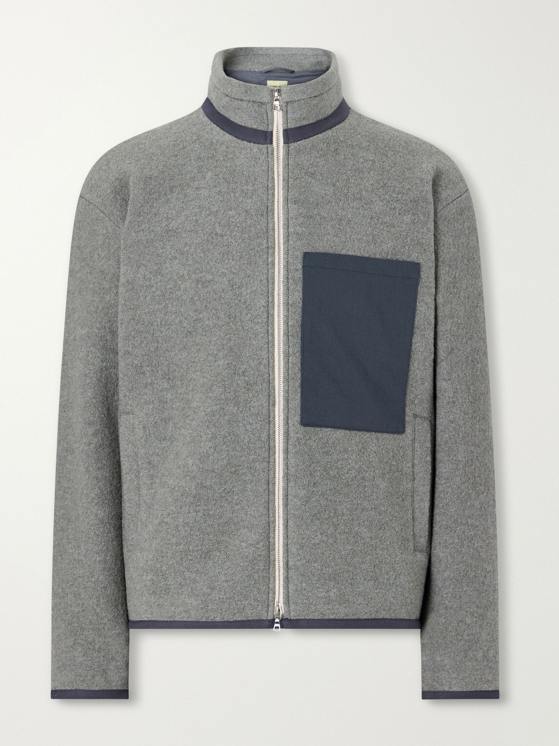 De Bonne Facture - Bookstore Cotton-Trimmed Virgin Wool Jacket - Green