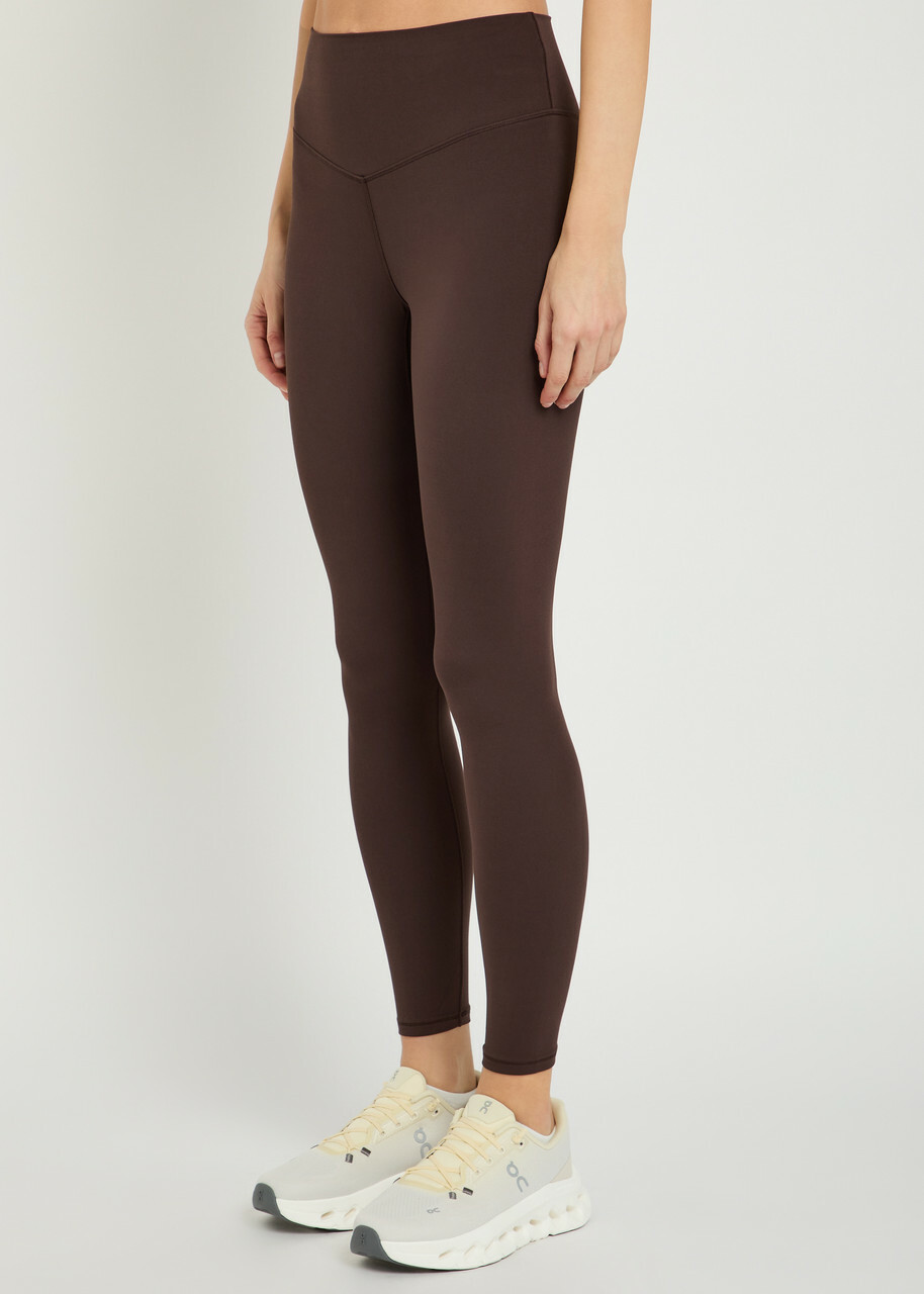 Vuori Alltheform Stretch-jersey Leggings Brown