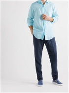 LORO PIANA - Linen Shirt - Blue - L