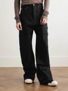 DRKSHDW by Rick Owens - Double-Knee Geth Wide-Leg Selvedge Jeans - Black