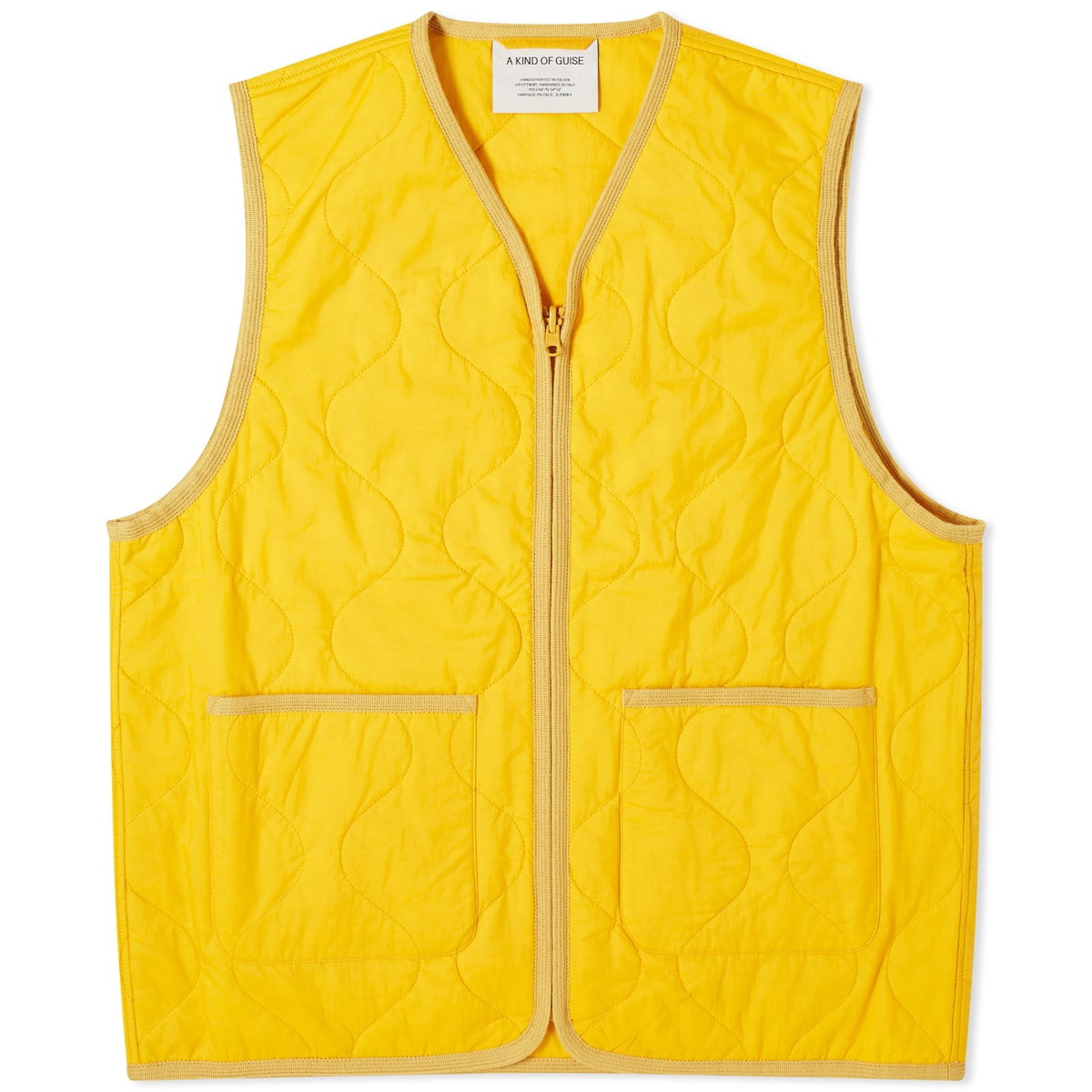 Photo: A Kind of Guise Men's Bogdan Quilted Vest in Mimosa