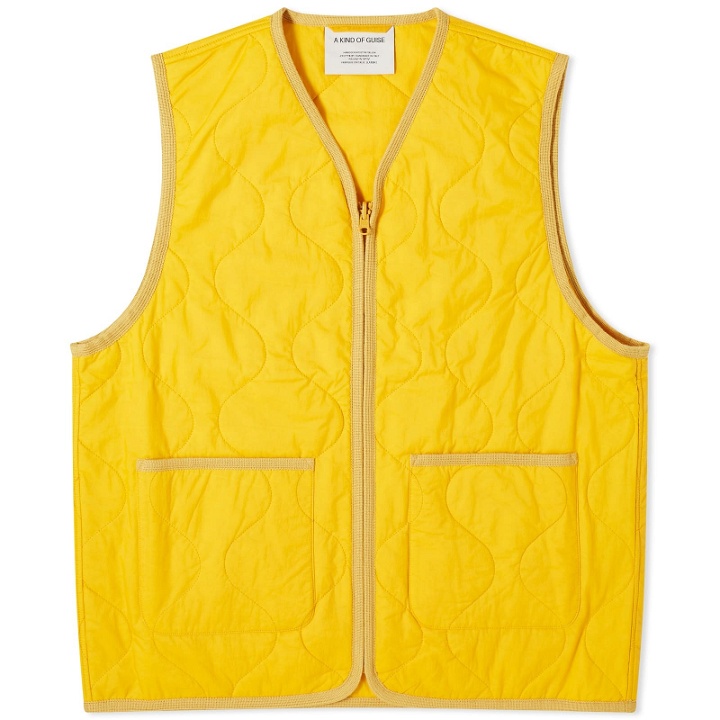 Photo: A Kind of Guise Men's Bogdan Quilted Vest in Mimosa