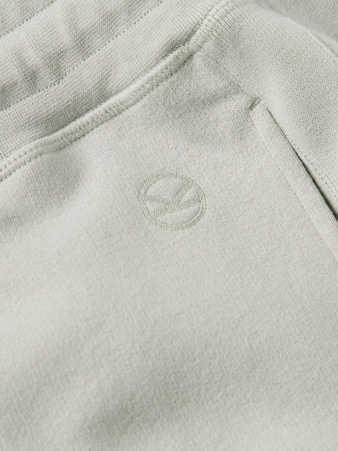 Kingsman - Logo-Embroidered Tapered Cotton and Cashmere-Blend Jersey Sweatpants - Gray