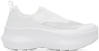 Comme des Garçons Homme Plus White Salomon Edition Slip On Platform Sneakers