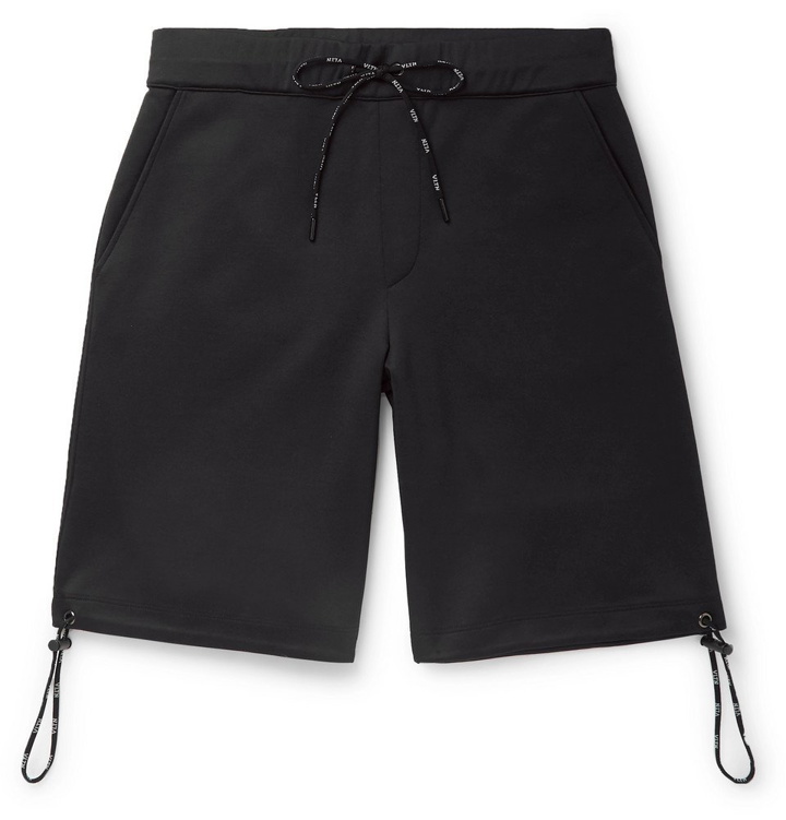 Photo: Valentino - Logo-Print Tech-Jersey Shorts - Black