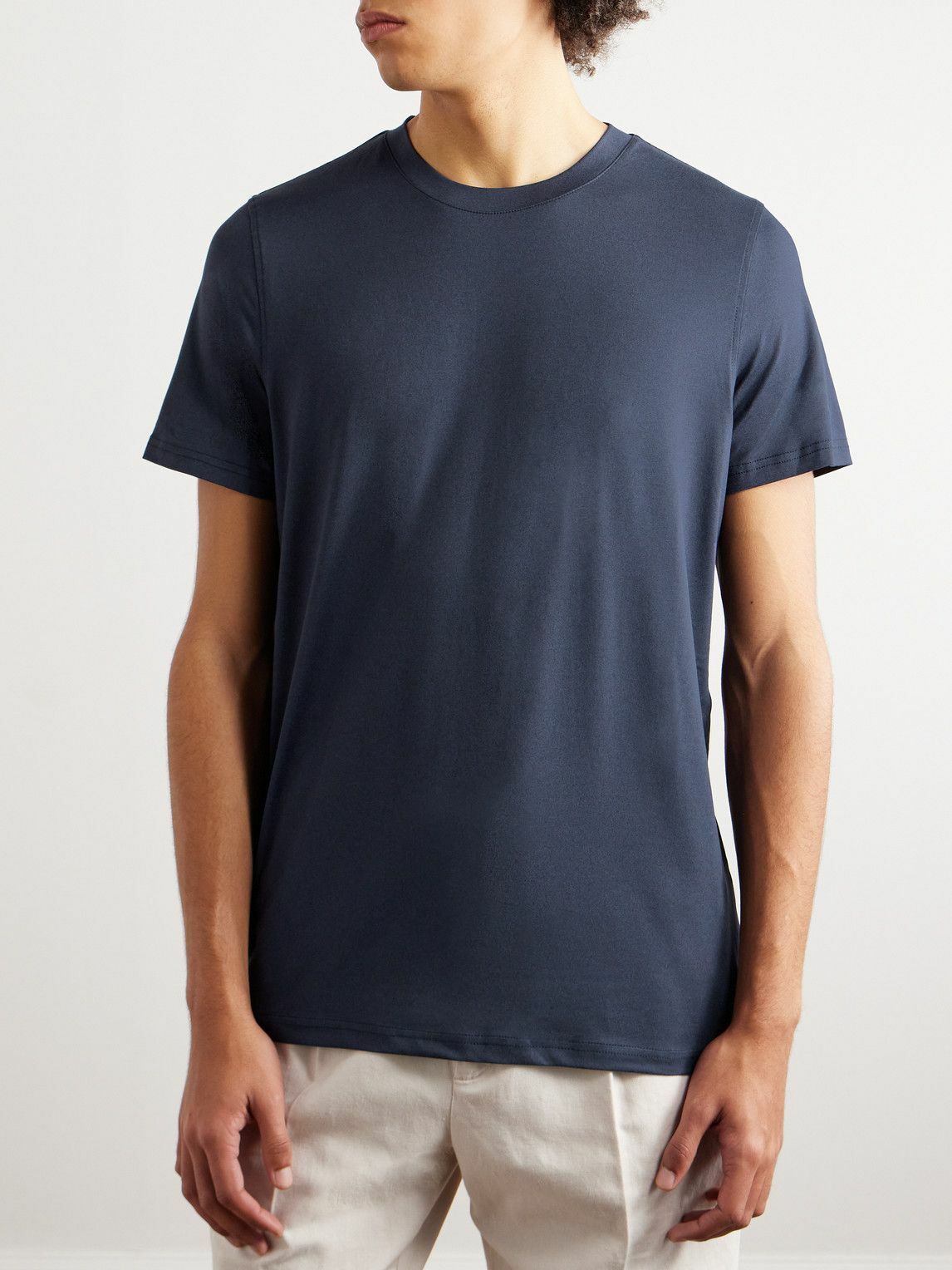 Onia - Everyday Stretch-Jersey T-Shirt - Blue