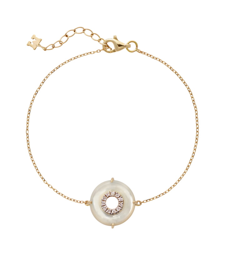 Photo: Mateo 14kt gold (585/1000) bracelet with diamonds and pearls