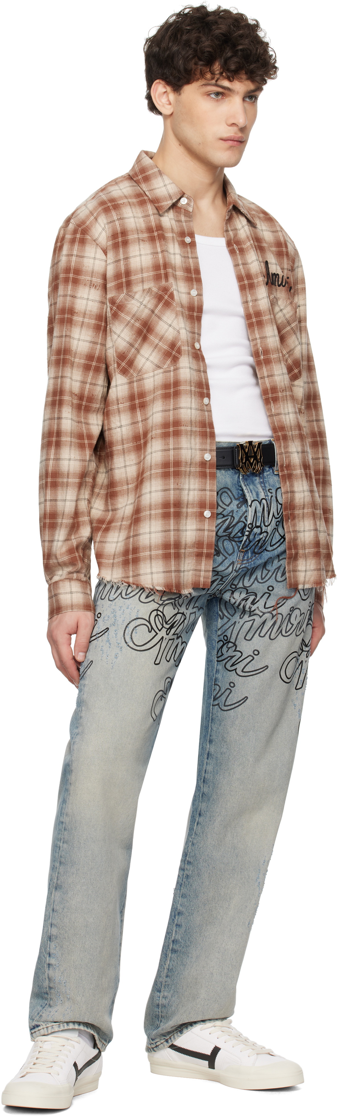 AMIRI Black 'MA' Core Logo Belt Amiri