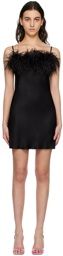 Sleeper Black Boheme Slip Minidress