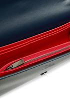 Christian Louboutin Paloma Embellished Leather Clutch - Navy - One Size