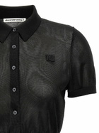 T by Alexander Wang Cropped Polo Shirt