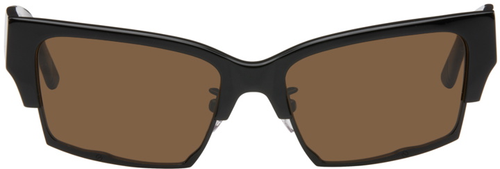 Photo: Eckhaus Latta SSENSE Exclusive Black 'The Club' Sunglasses