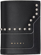 Marni Black Studded Bifold Wallet
