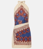 Johanna Ortiz Printed cotton minidress