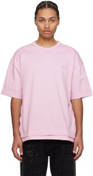 Juun.J Pink Side Zip T-Shirt