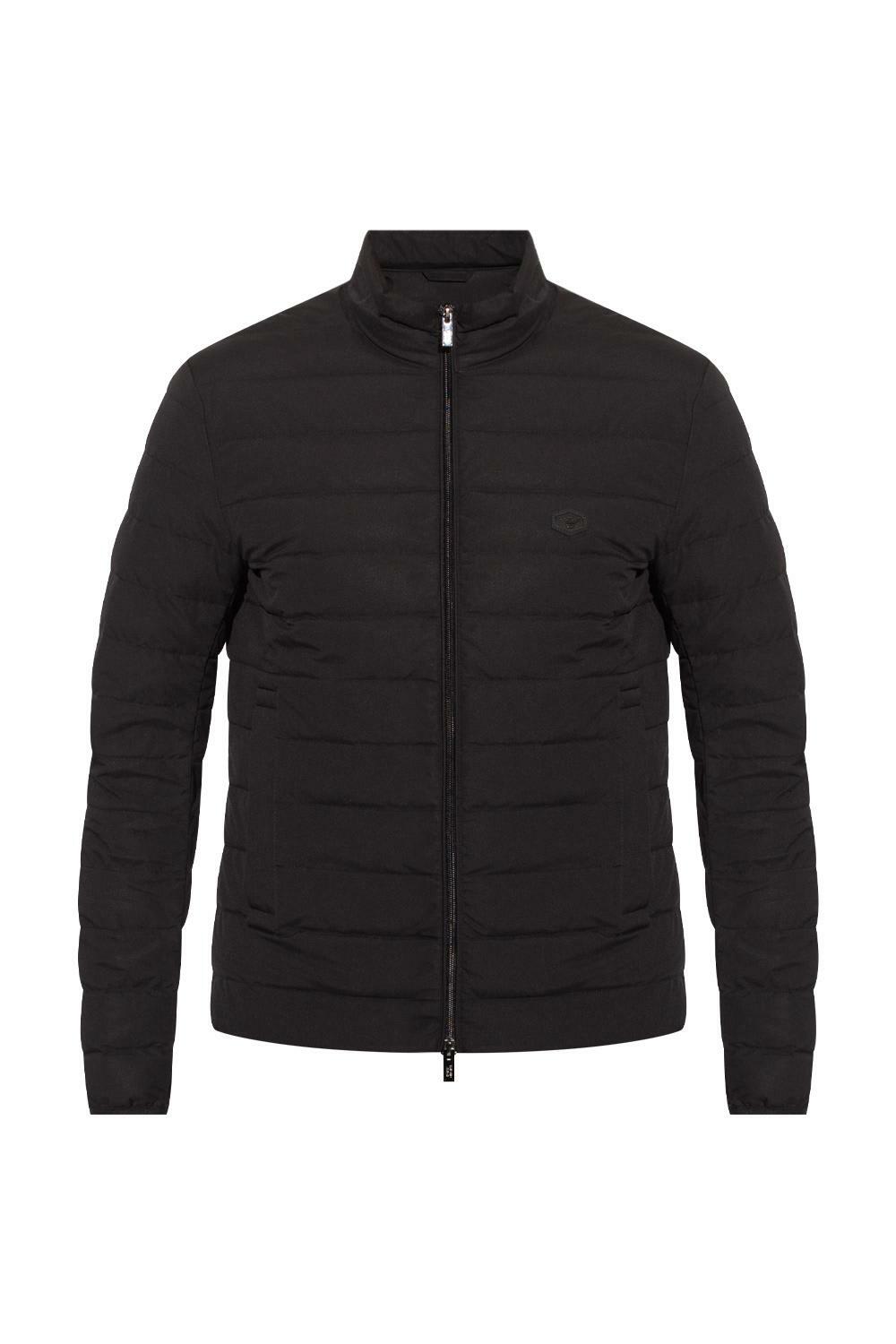 Armani Zip Jacket Armani Exchange Black High Neck Knit Sweater Zip