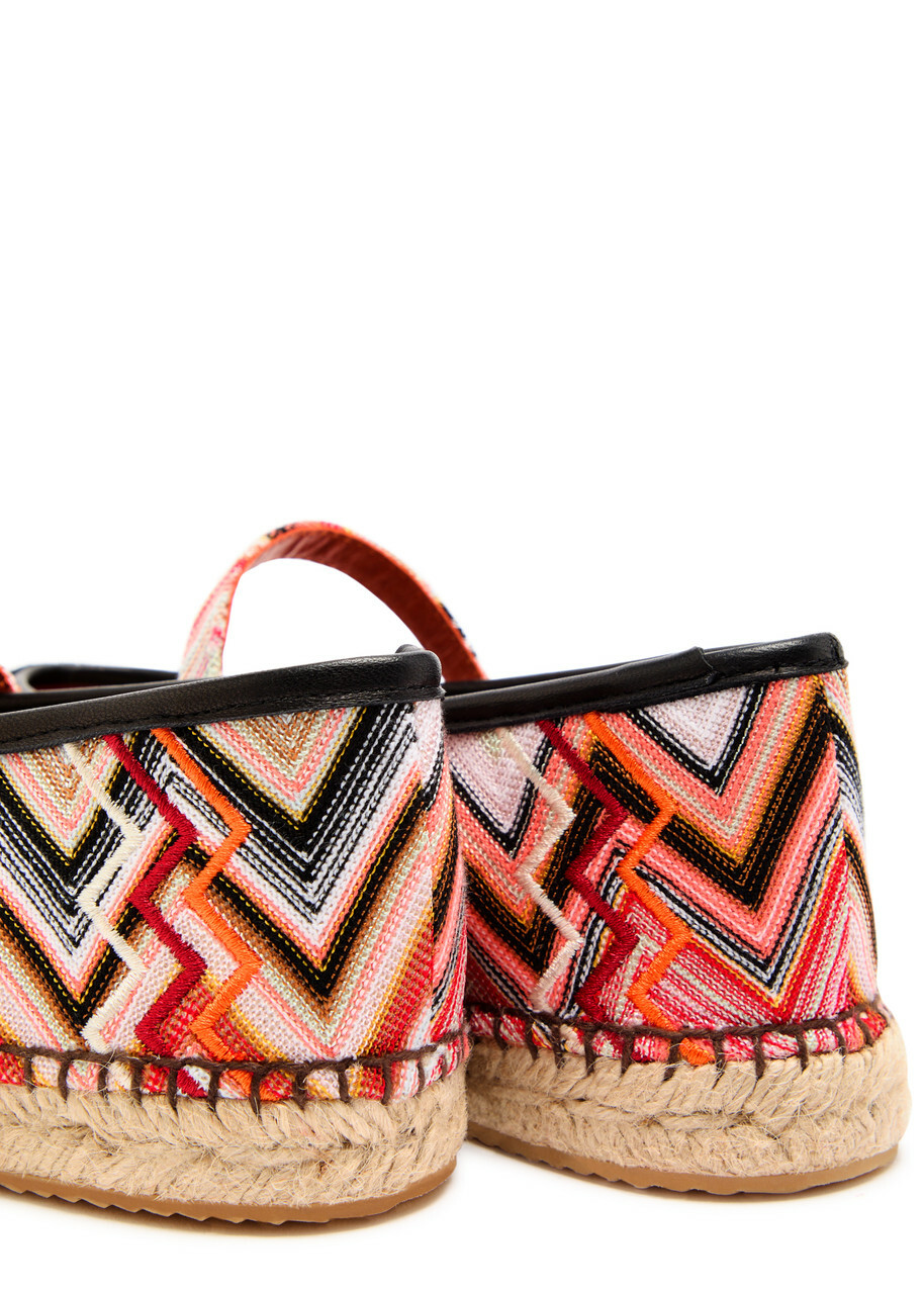 Missoni Lola Suede Espadrille Flats Multicoloured
