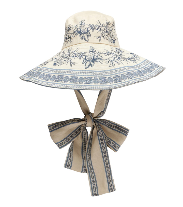 Photo: Alémais Villa Romantica printed linen sun hat