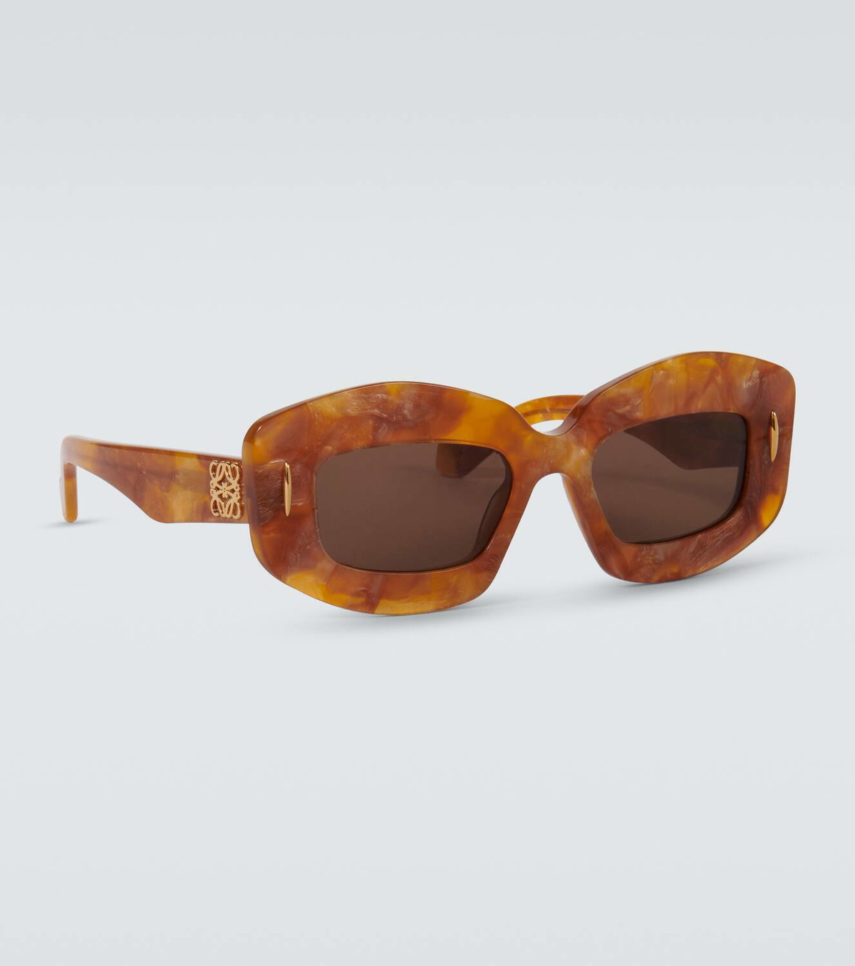 LOEWE EYEWEAR Anagram Dフレーム サングラス(オレンジ) Loewe Anagram square sunglasses Loewe