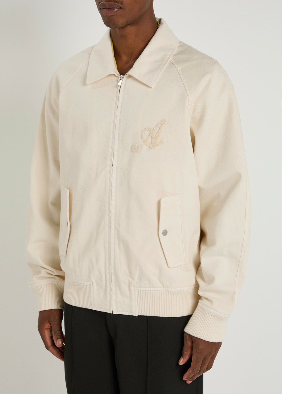 Axel Arigato Roman Logo-appliquéd Twill Jacket Beige