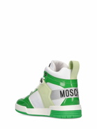 MOSCHINO - 40mm Faux Leather High Top Sneakers