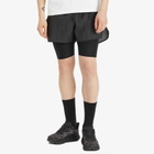Over Over Men's Two Layer Short in Black