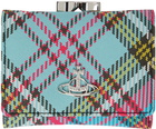 Vivienne Westwood Pink & Blue Small Frame Wallet