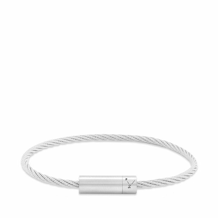 Photo: Le Gramme Men's Brushed Le Cable Bracelet in Silver 9g