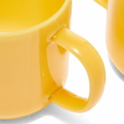 HAY Borosilicate Mug - Set of 2 in Jade Yellow