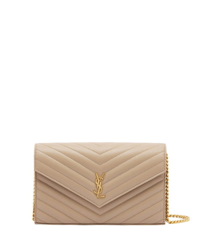 Photo: Saint Laurent Cassandre matelassé leather wallet on chain