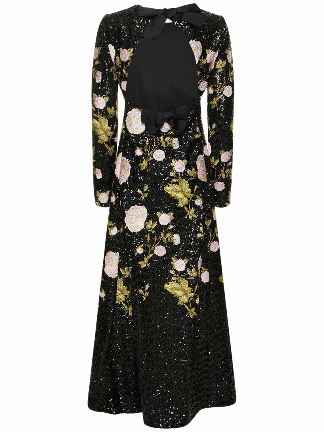 GIAMBATTISTA VALLI Sequined Open Back Long Dress