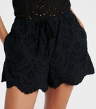 Poupette St Barth Cruse broderie anglaise cotton shorts