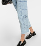 Proenza Schouler - Chambray high-rise cargo jeans