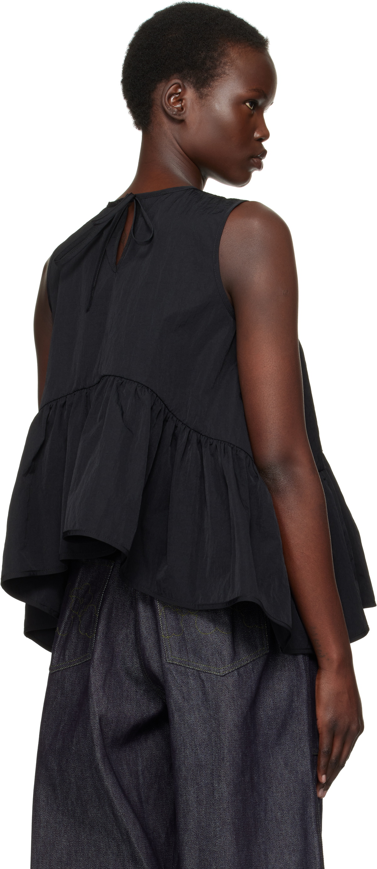 Cecilie Bahnsen Black Asa Tank Top