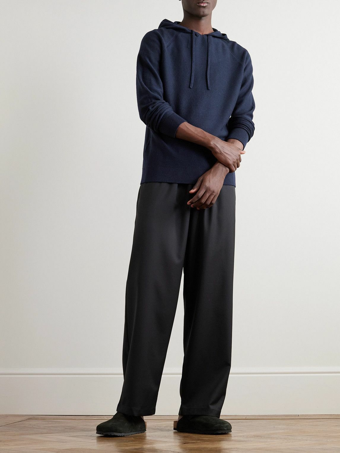 Merino Wool Hoodie | Blue