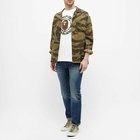 A Bathing Ape Men's ABC Camo Busy Works T-Shirt in White/Green