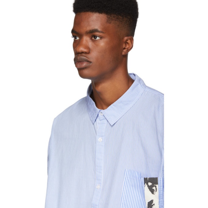 Perks and Mini Blue Planar Stripe Shirt Perks and Mini