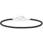 Mikia - Cord and Sterling Silver Bracelet - Black