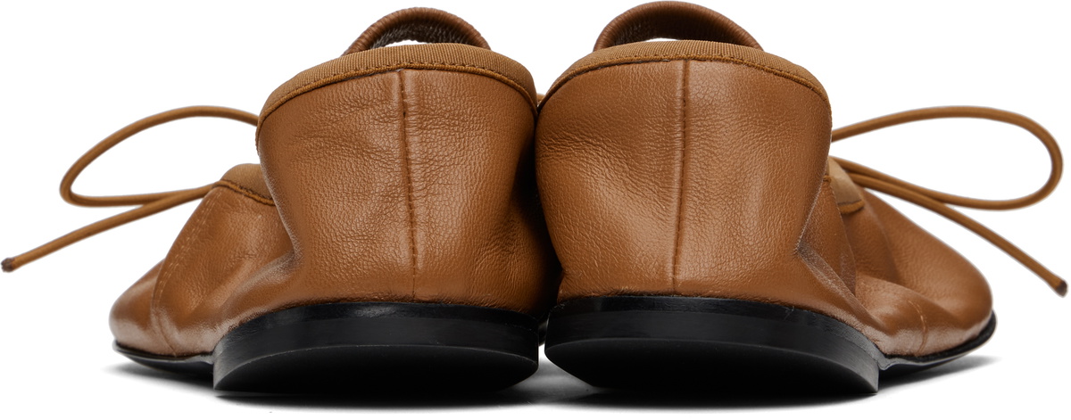Proenza Schouler Tan Glove Mary Jane Ballerina Flats