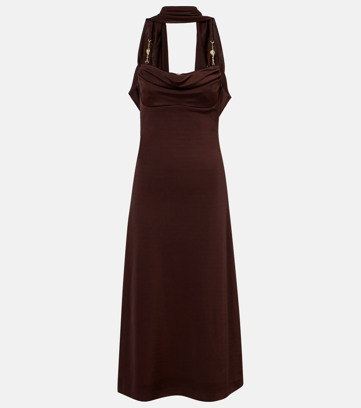 Rebecca Vallance Isla scarf-detail midi dress