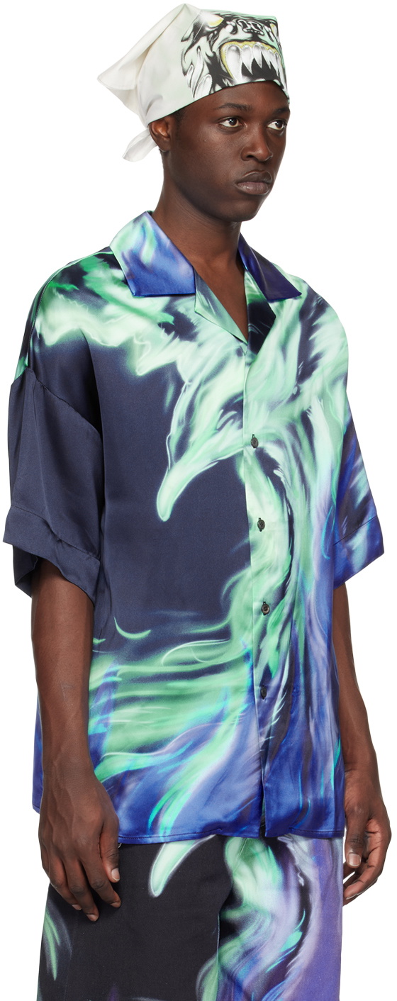 Gerrit Jacob Blue Printed Shirt